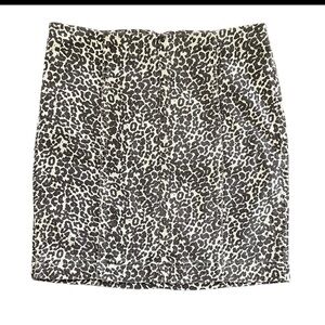 Free People Leopard Print Mini Skirt